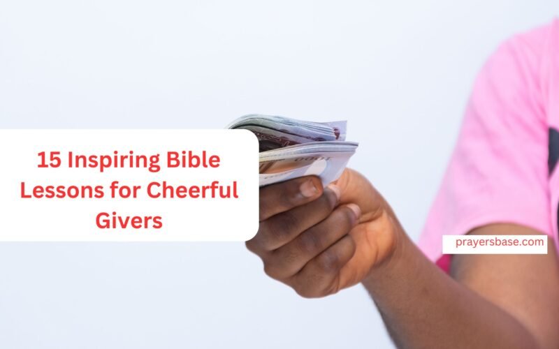 Bible Lessons for Cheerful Givers