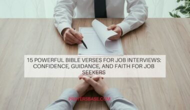 Bible verses for job interviews