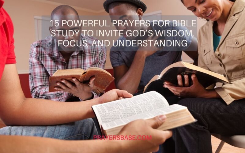 Prayers for Bible Study