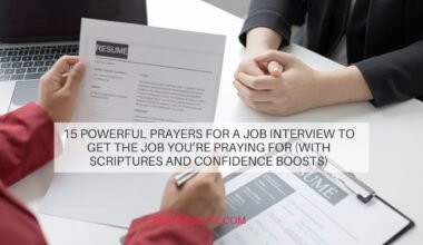 Prayers for a Job Interview