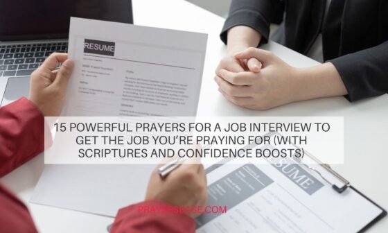 Prayers for a Job Interview