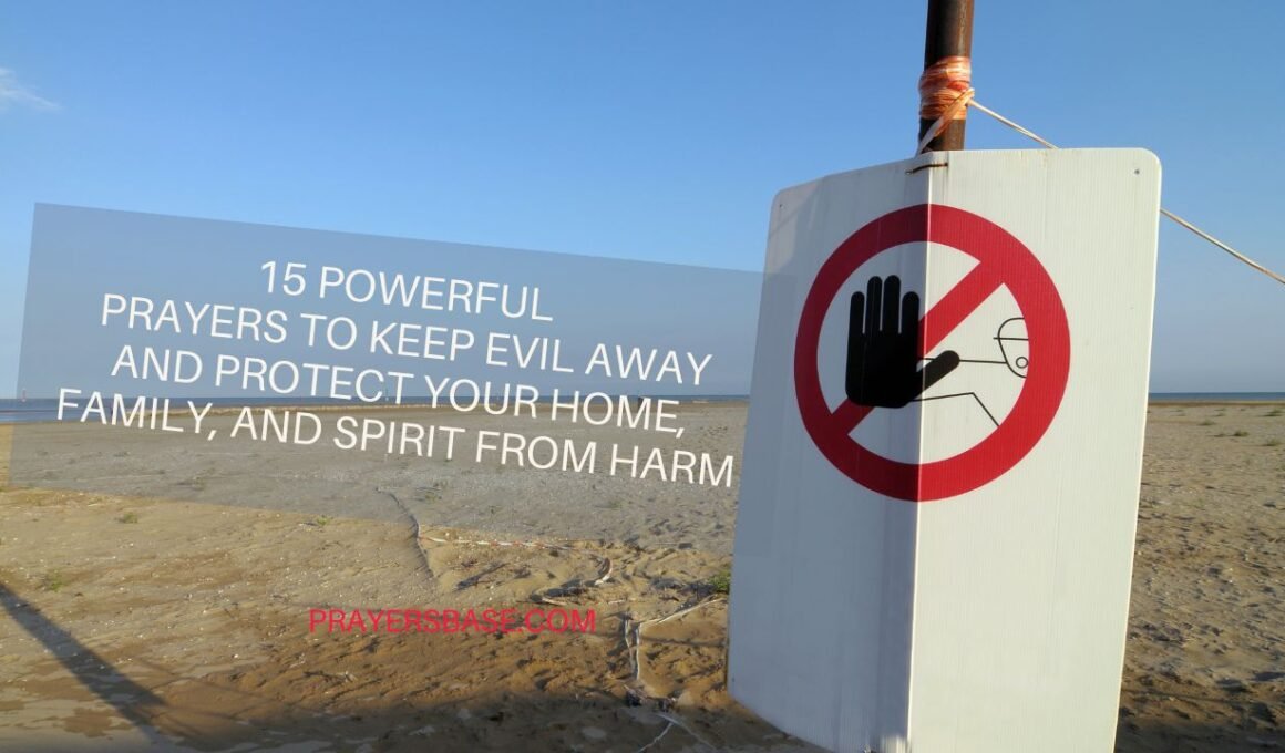 Prayers to Keep Evil Away