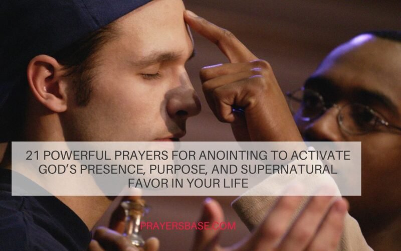 Prayers for Anointing