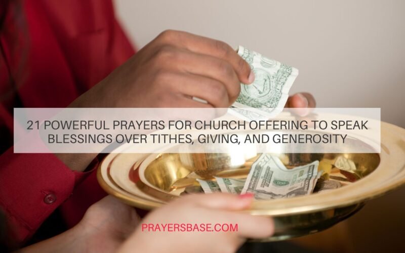 Prayers for Church Offering