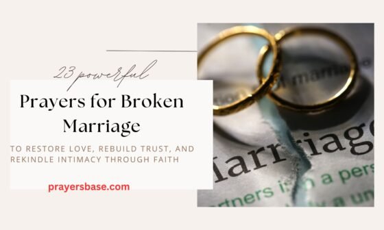 Prayers for Broken Marriage