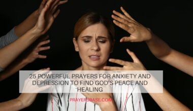prayers for anxiety and depression
