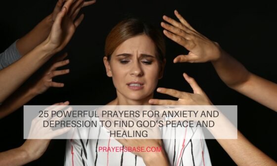 prayers for anxiety and depression