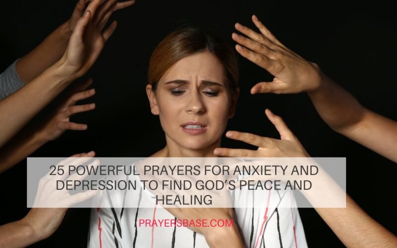 prayers for anxiety and depression