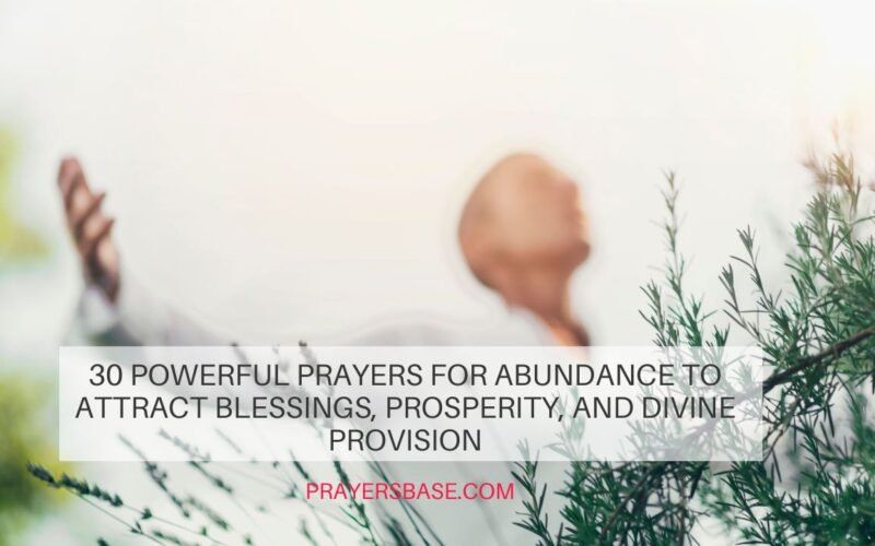 Prayers for Abundance