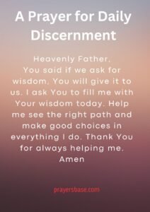 A Prayer for Daily Discernment