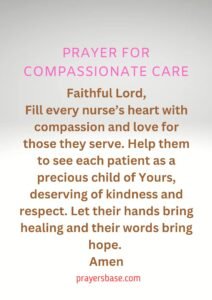 Prayer for Compassionate Care