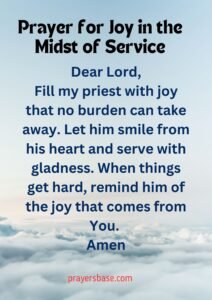 Prayer for Joy in the Midst of Service