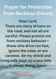 Prayer for Protection from Reckless Drivers
