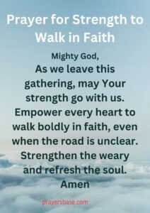 Prayer for Strength to Walk in Faith