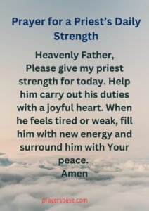 Prayer for a Priest’s Daily Strength