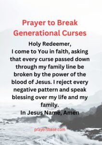 Prayer to Break Generational Curses