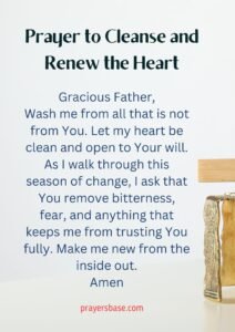 Prayer to Cleanse and Renew the Heart