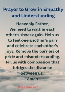 Prayer to Grow in Empathy and Understanding