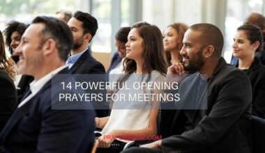 Opening Prayers for Meetings