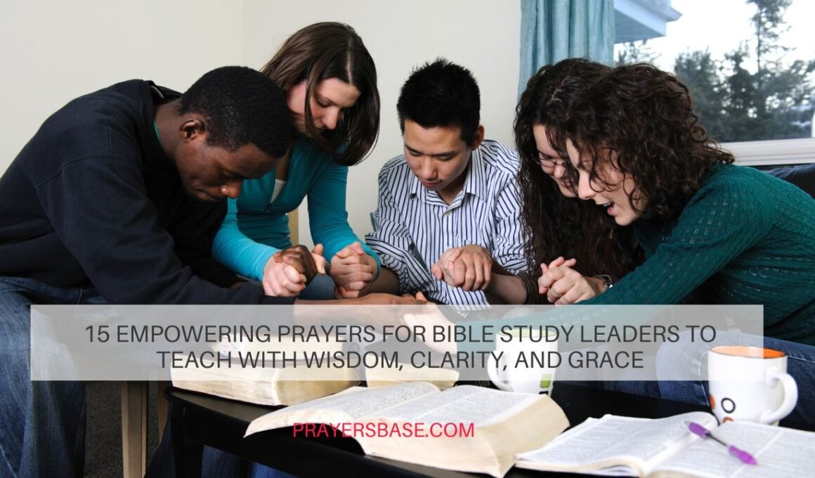 Prayers for Bible Study Leaders