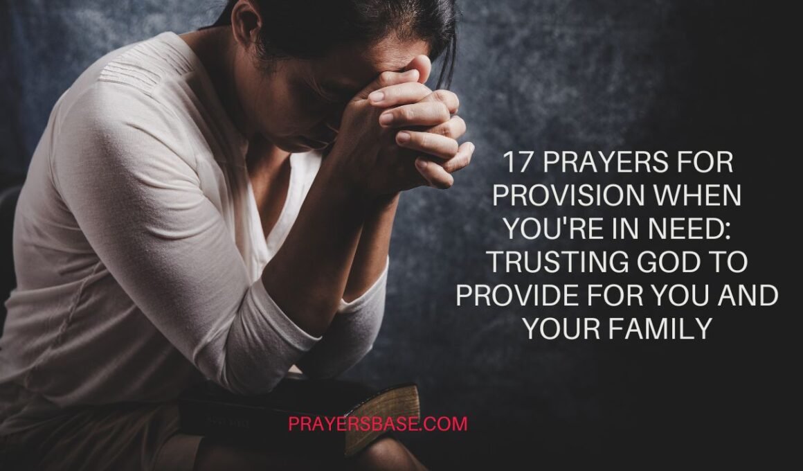Prayers for Provision When You're in Need