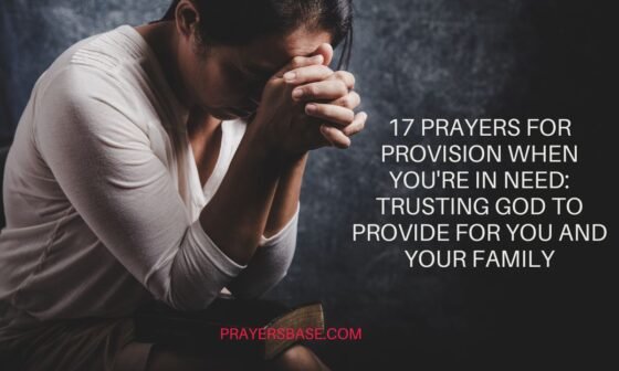 Prayers for Provision When You're in Need