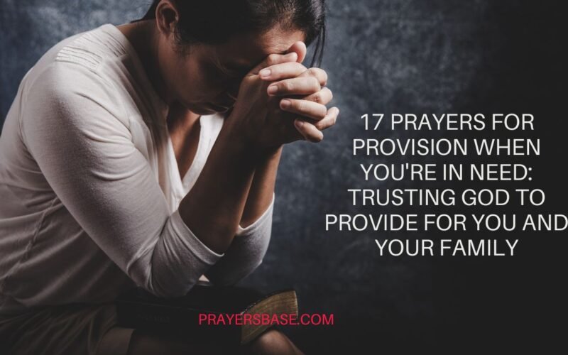 Prayers for Provision When You're in Need