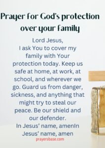 Prayer for God’s protection over your family