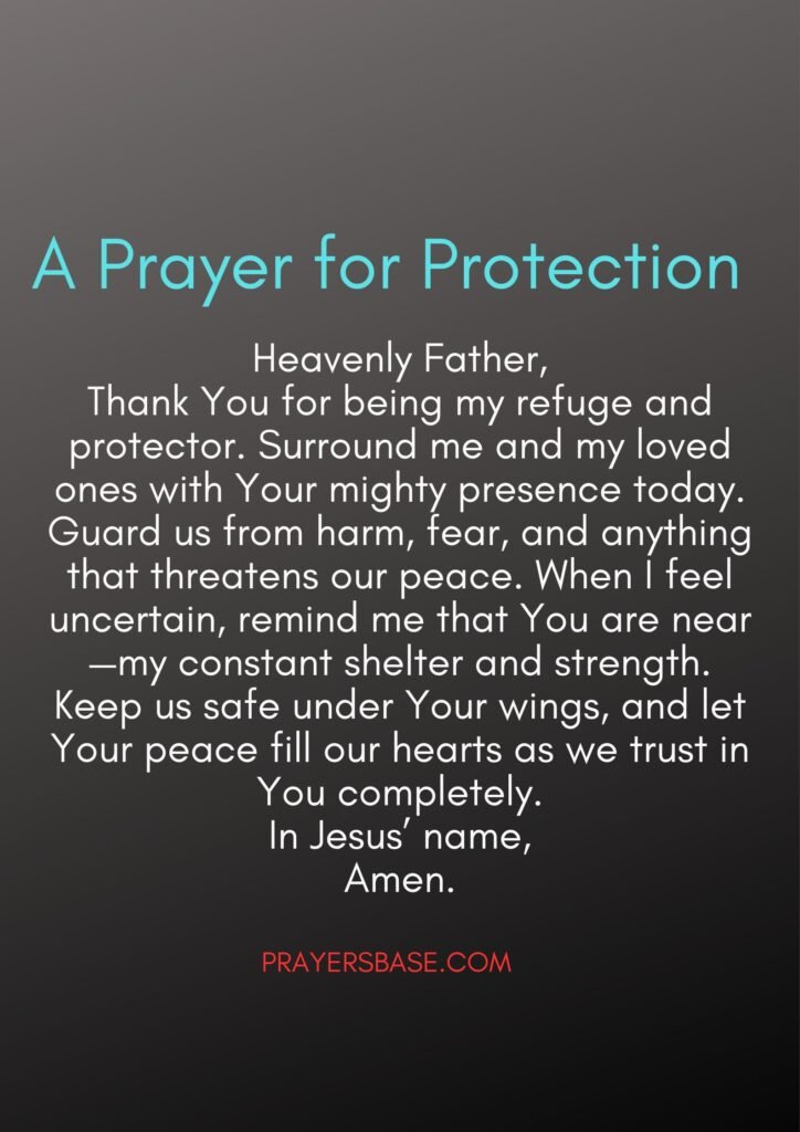 A Prayer for Protection