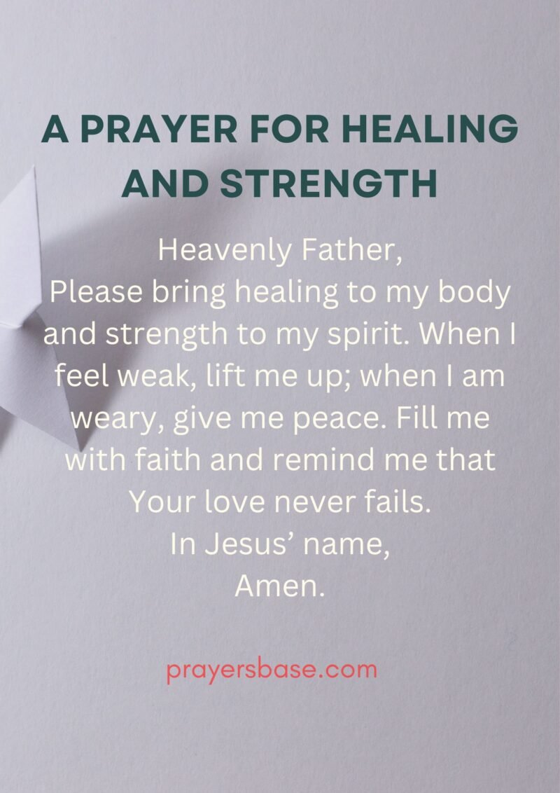 25 Powerful Prayers for Healing and Strength During Difficult Times ...